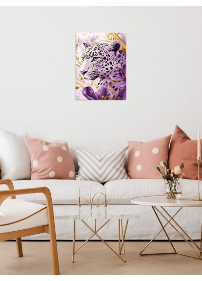 Картина за номерами - Лілова хижачка з фарбами металік extra ©art_selena_ua 30х40 см IDEYKA (362203724)