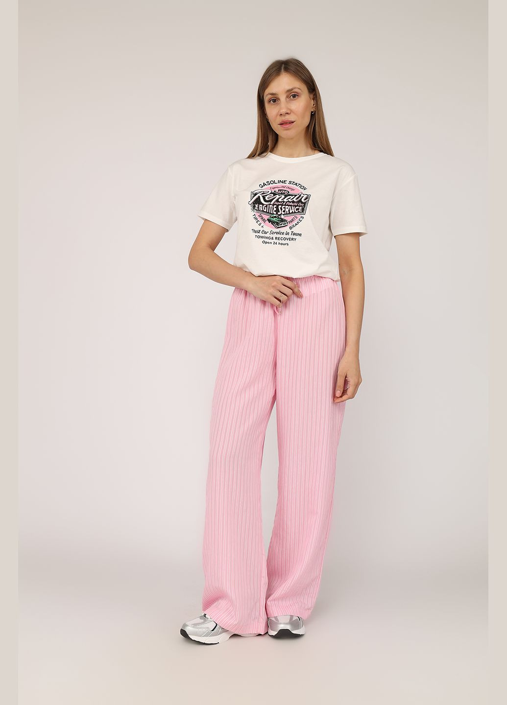 Футболка з коротким рукавом жіноча колір молочний CB-00275254 Carla Mara - (330223271)