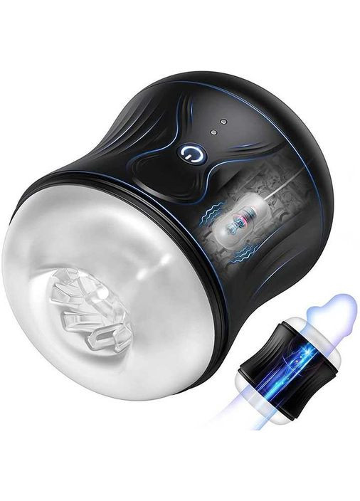 Двусторонний автоматический мастурбатор Jaffen 10 режимов вибрации - Черный No Brand (368893005)