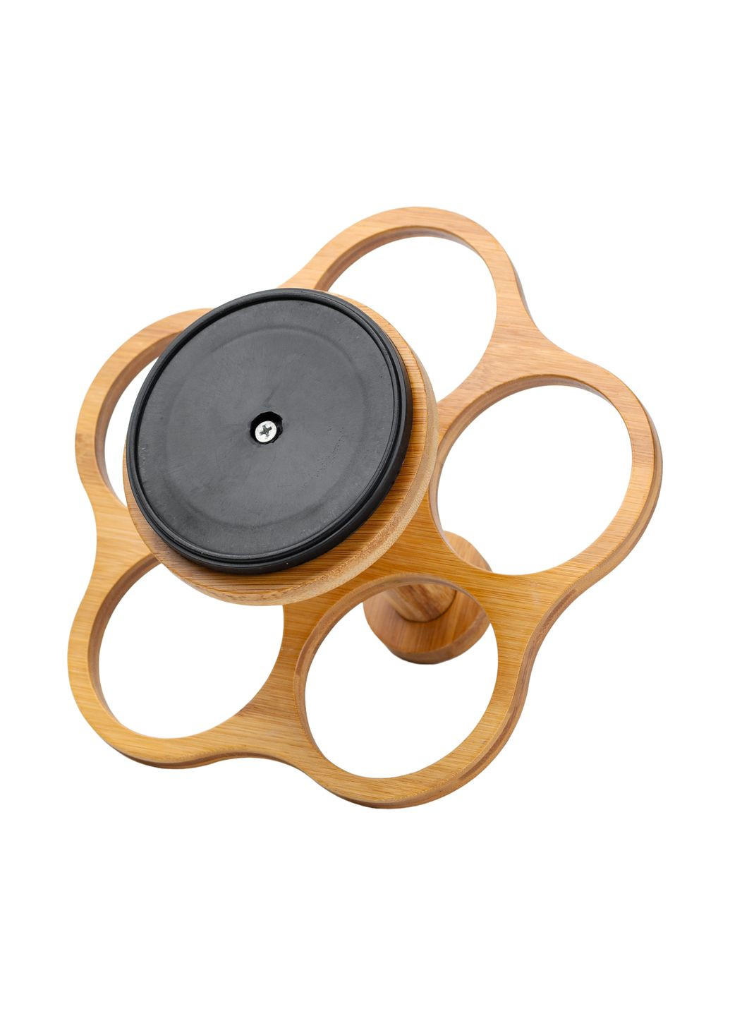 Набір баночок для сипучих продуктів 5 штук по 120 мл на поворотній підставці, мармур Yiwu (328440306)