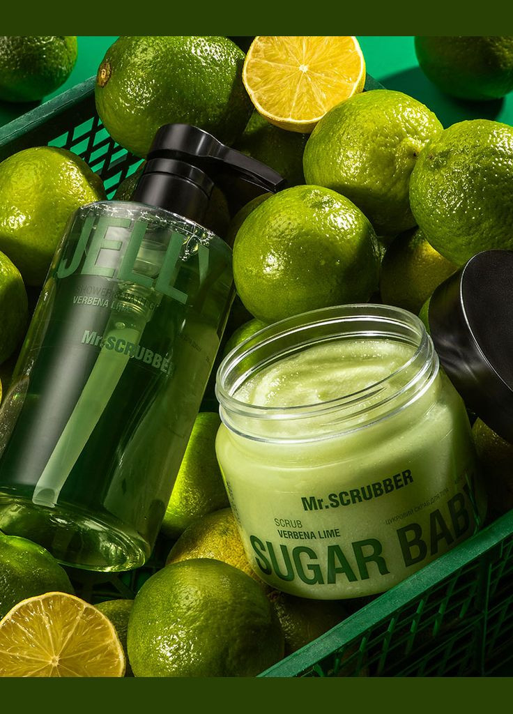 Сахарный скраб для тела Mr.SCRUBBER Sugar Baby Verbena Lime, 450 г Mr. Scrubber (365842436)