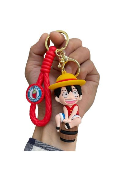 Брелок Ван Пис One piece Большой куш манга Монки Д. Луффи Luffy Monkey Соломенная шляпа на бочке для ключей 7,5 см Shantou (361878222)