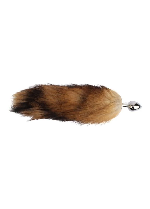 Анальний корок із хвостом Fluffy Fox Plug No Brand (294181652)