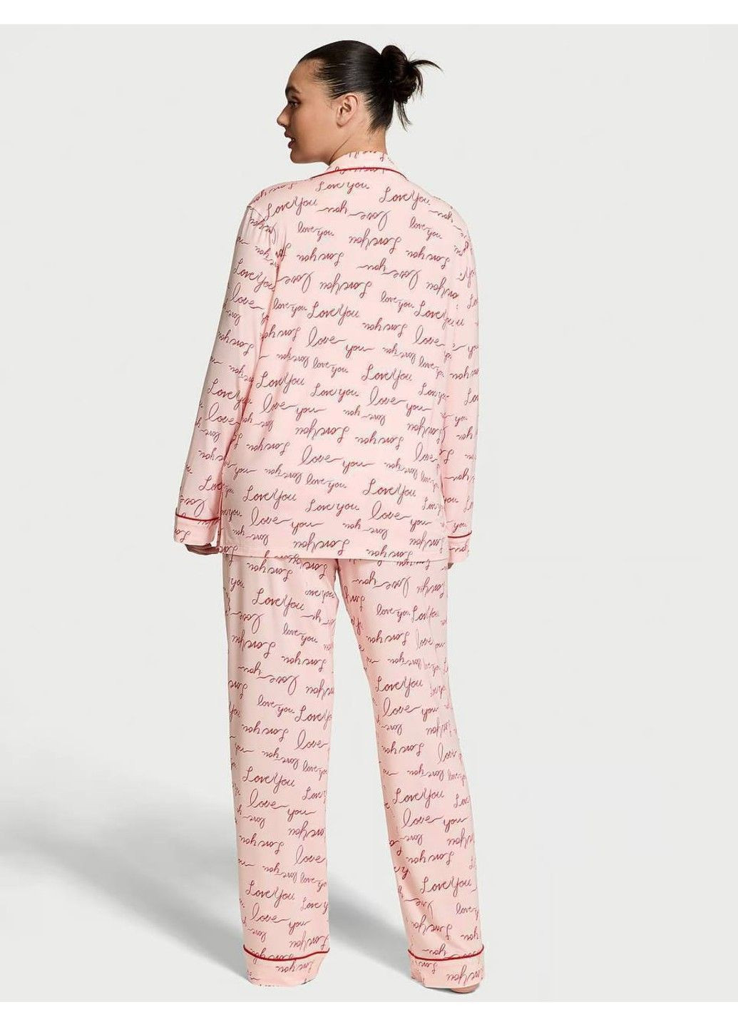 Рожева всесезон піжама модал modal soft long pajama set new Victoria's Secret