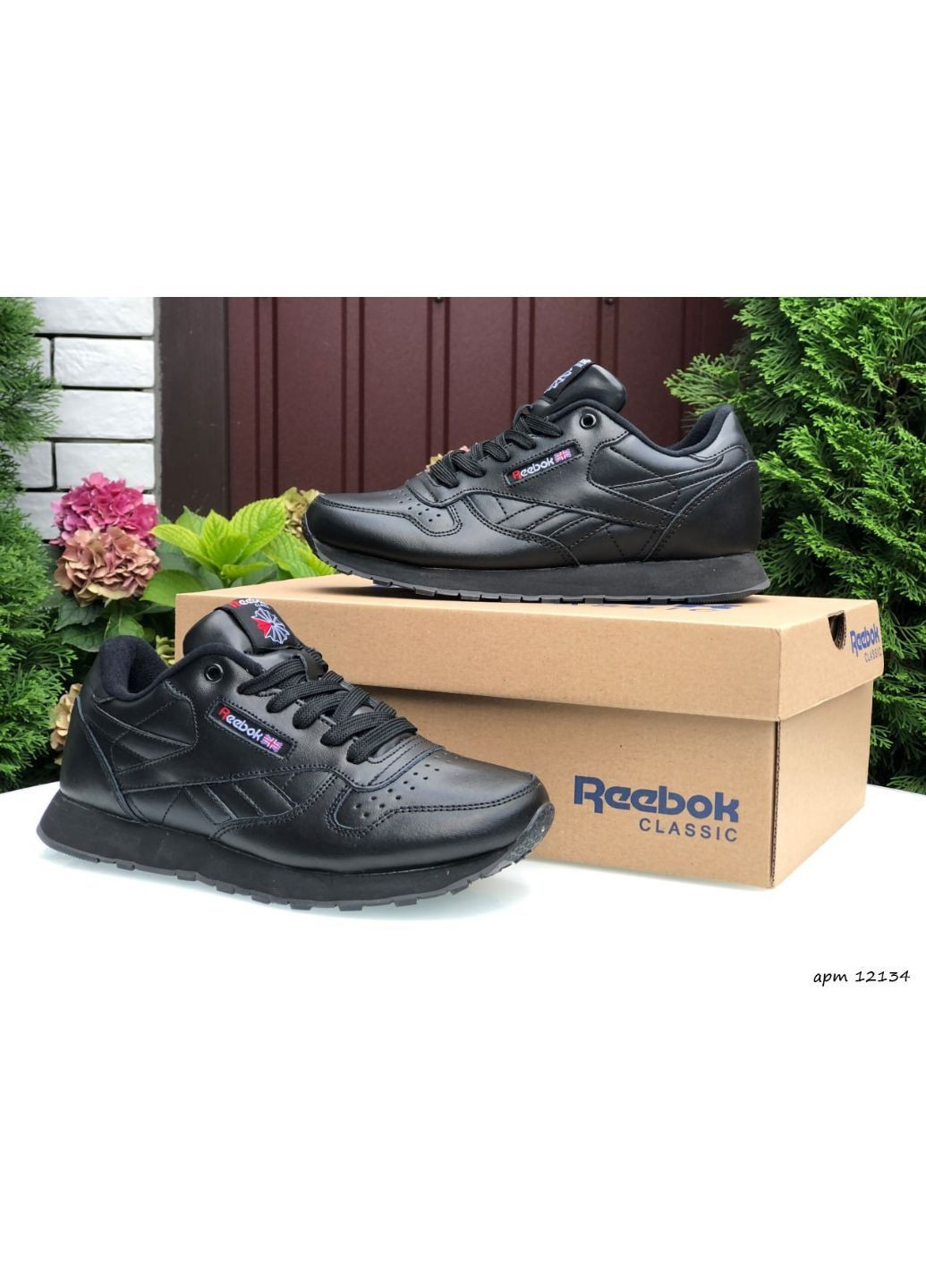 Черные демисезонные мужские кроссовки черные «no name» Reebok Classic