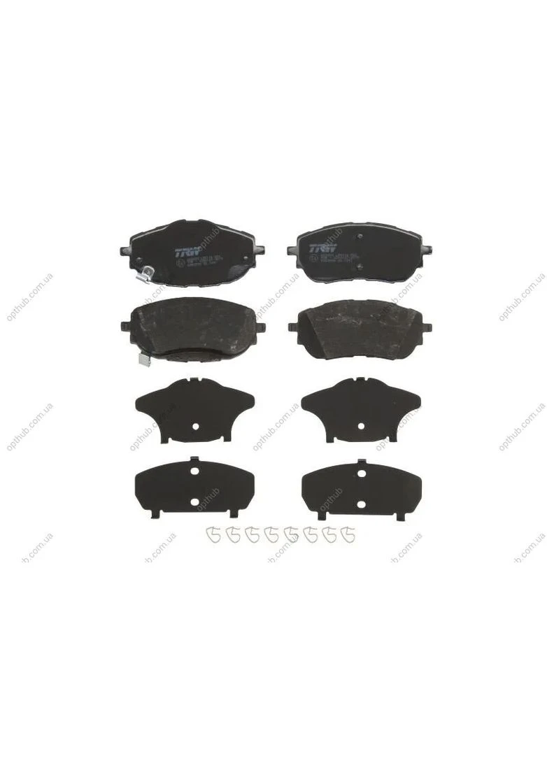 Колодка тормозов. диск. TOYOTA AURIS 1.3-2.0 2012-, COROLLA 1.33-1.8 2013 - передн. (выр-во) GDB3598 TRW (339646945)