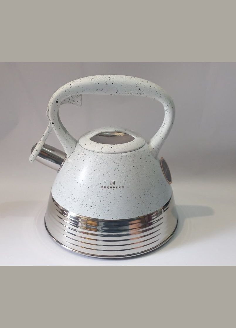 Чайник со свистком EB8827-White 3 л белый Edenberg (300079035)