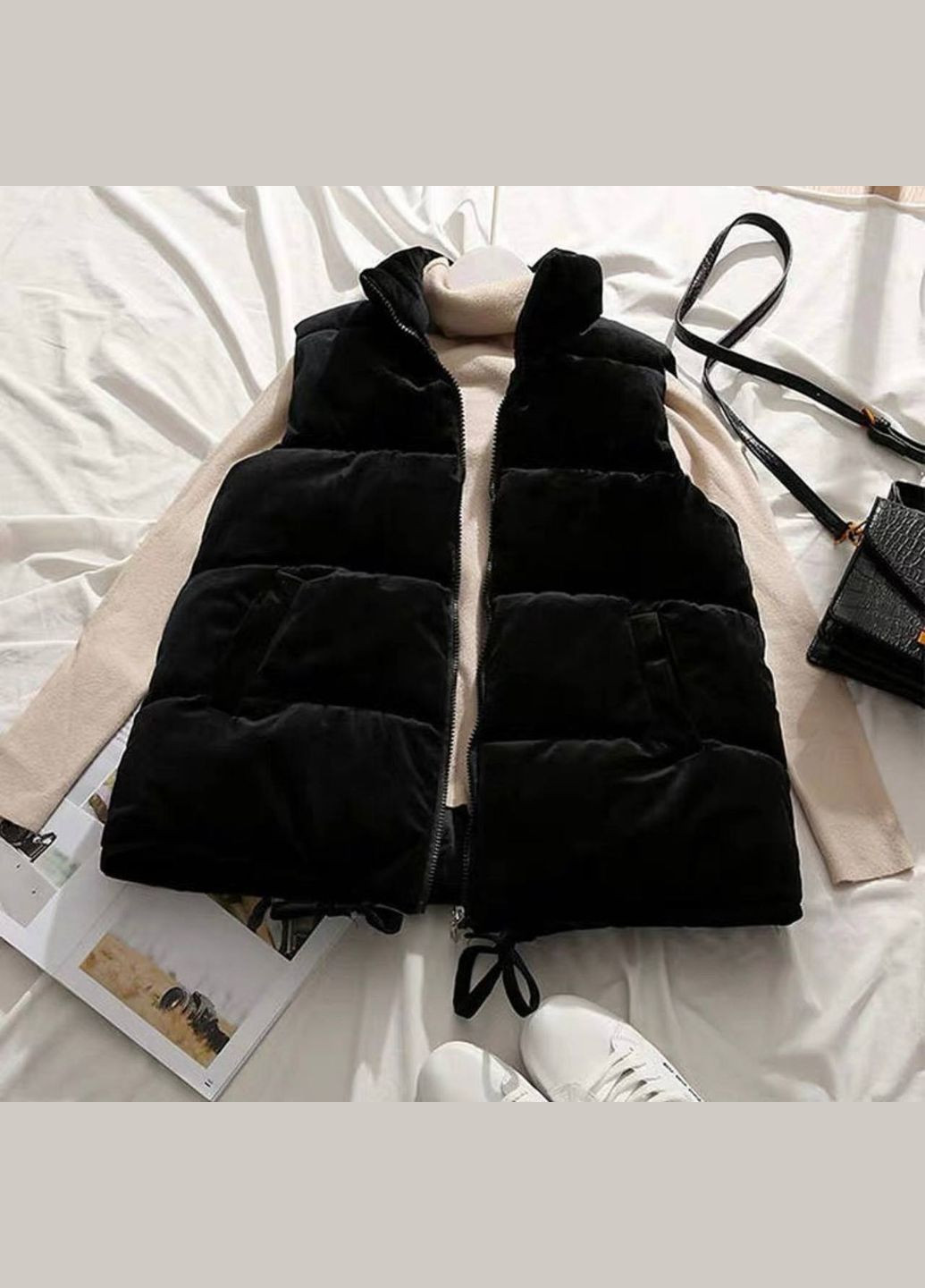 Теплая замшевая жилетка Fashion (328416311)