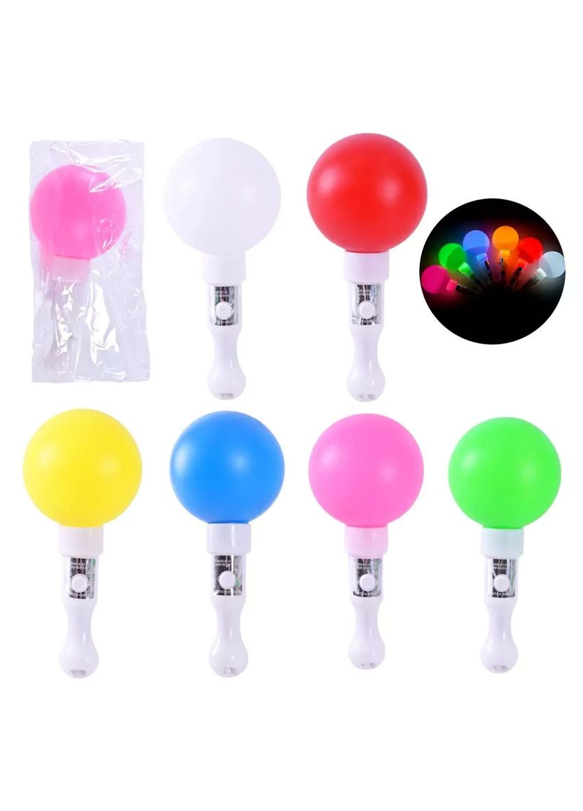 Игрушка детская волшебная палочка со светом шар 18 см C28402 в ассортименте No Brand (362421073)