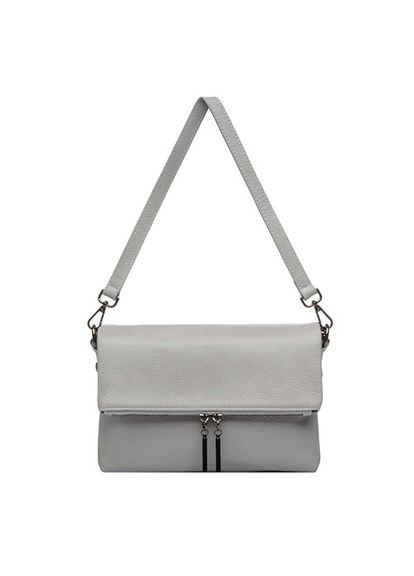 Сумка кожаная женская черная через плечо 3 отдела No Brand (336377895)