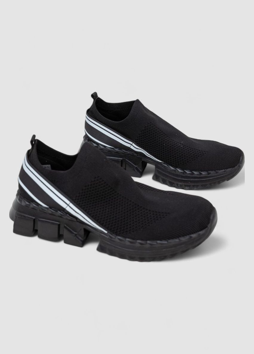 Черные демисезонные слипоны мужские текстиль Ager Кроссовки