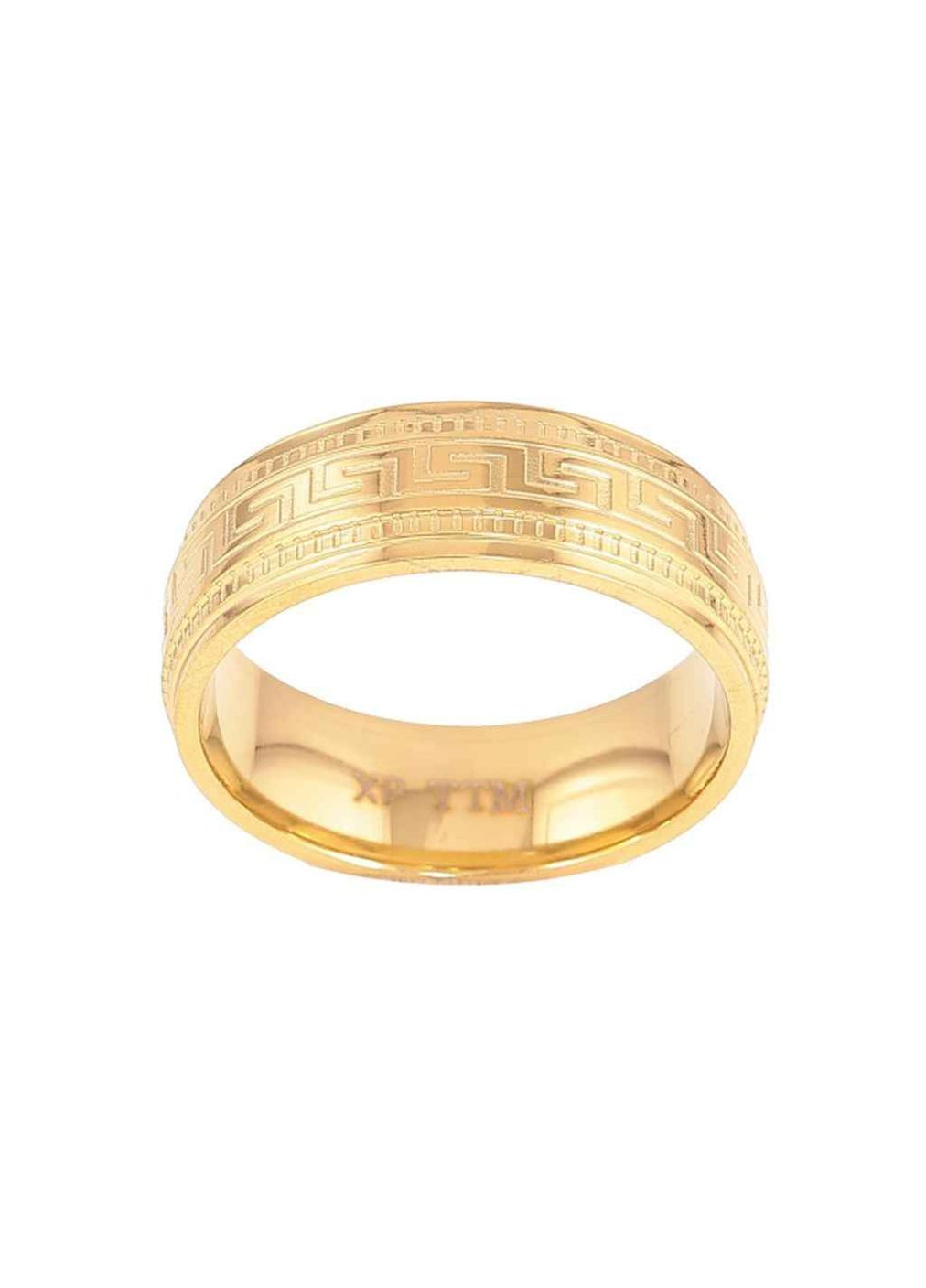 Каблучка Stainless Steel 14К «Грецький орнамент 7мм» 10720 р. Xuping Jewelry (365824948)