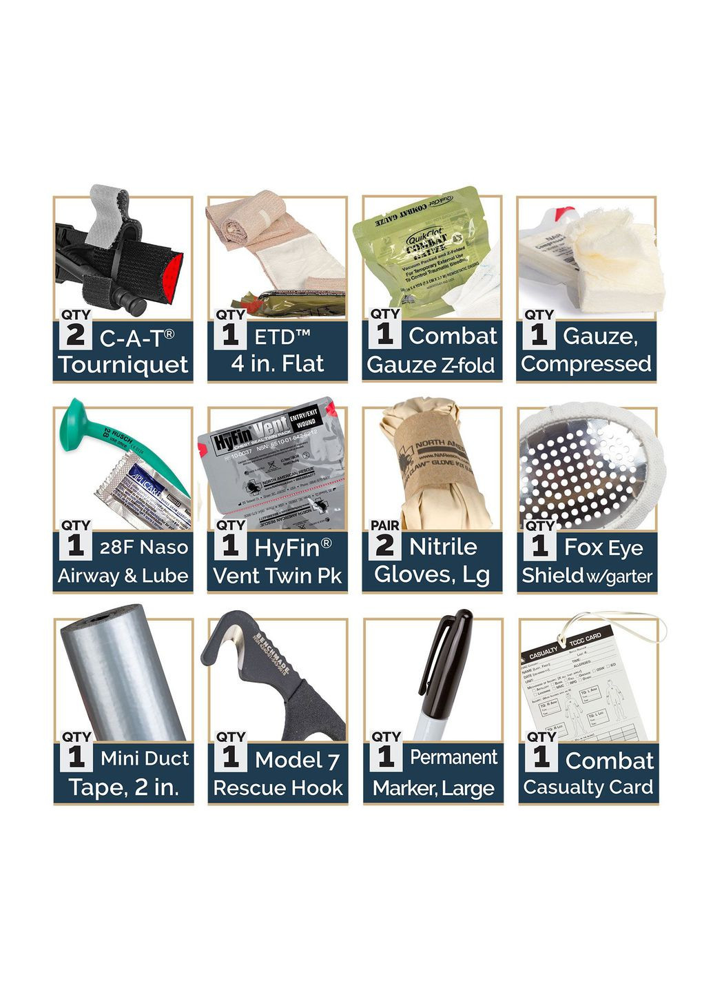 Аптечка індивідуальна NAR Supplemental IFAK ReSupply Kit Multi No Brand (328064791)