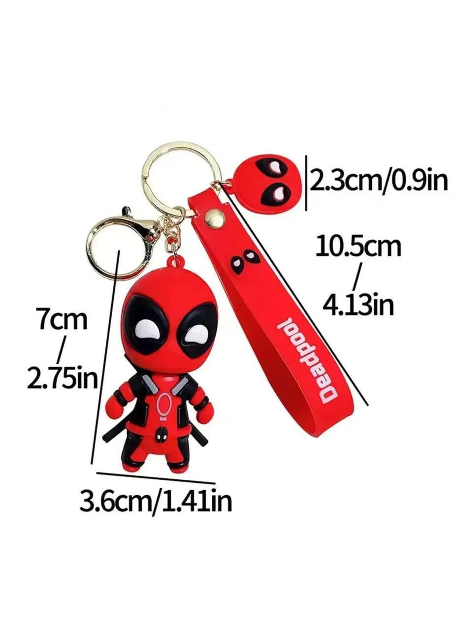 Брелок іграшка супергерой Дедпул DEADPOOL брелоки на рюкзак No Brand (328451048)