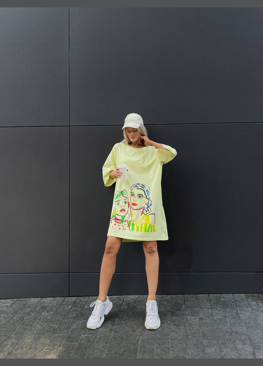 Женская футболка с принтом. No Brand - (325833821)