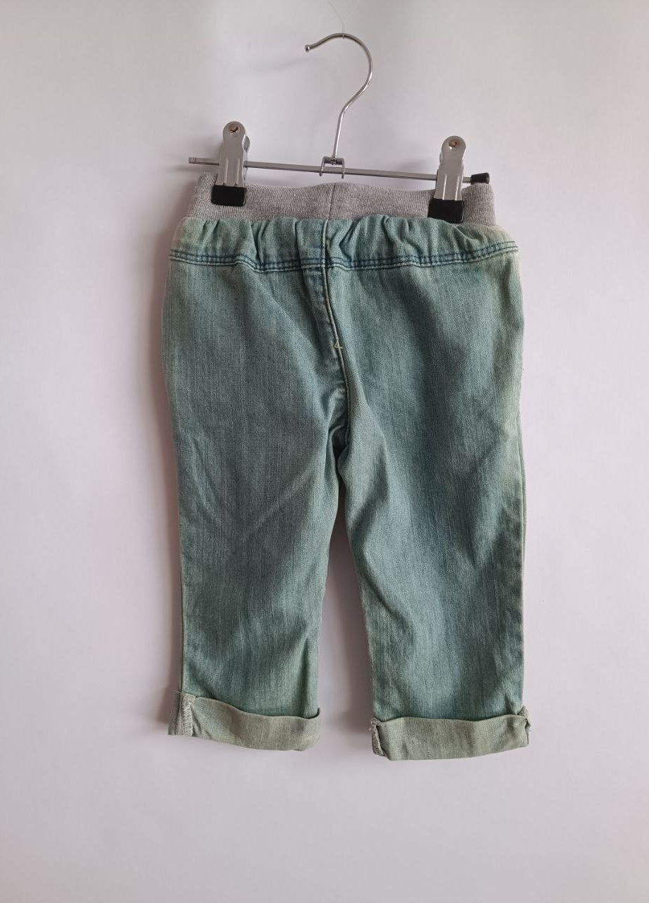 Голубые демисезонные прямые джинсы голубой Birba