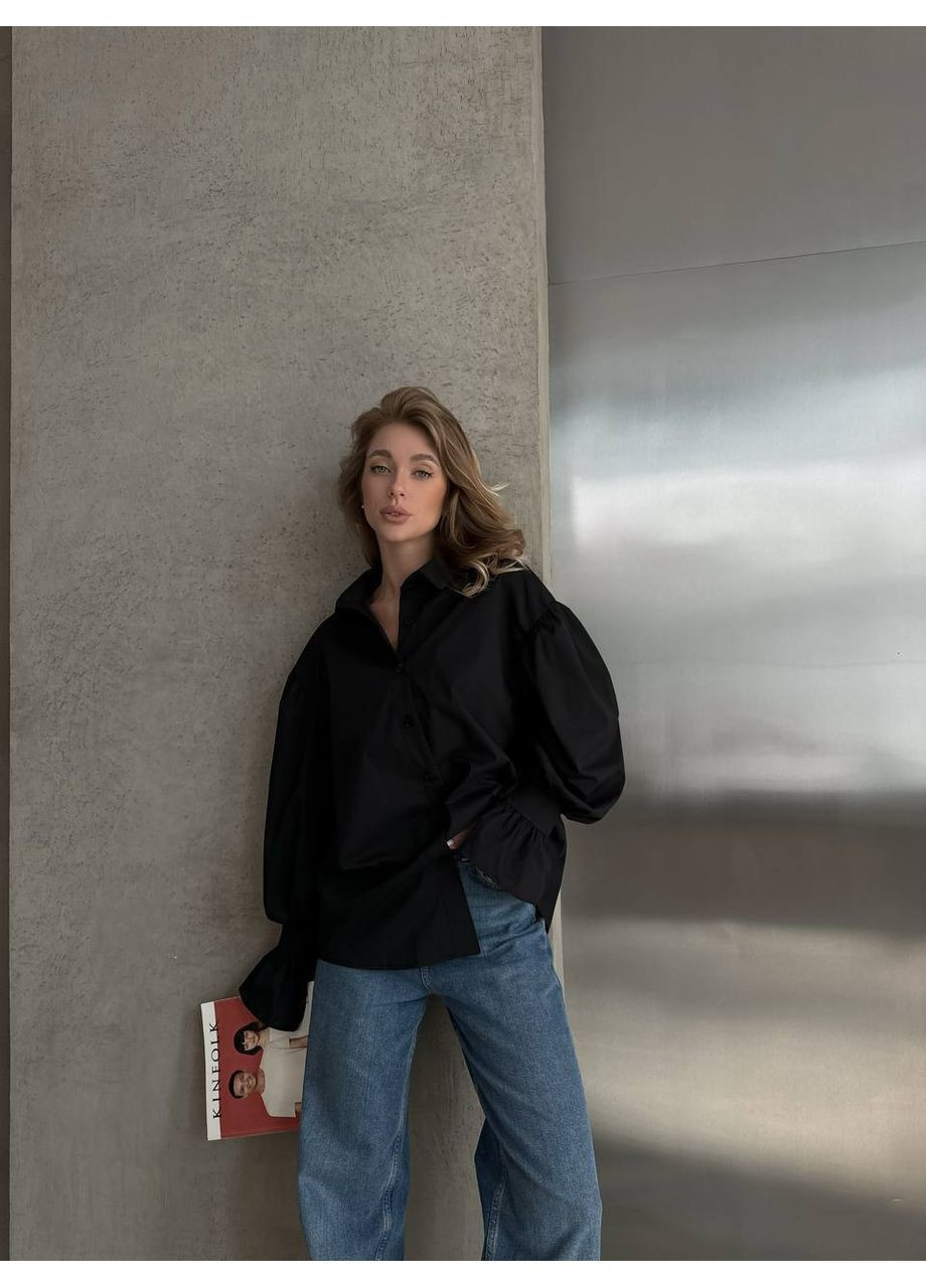 Черная рубашка No Brand