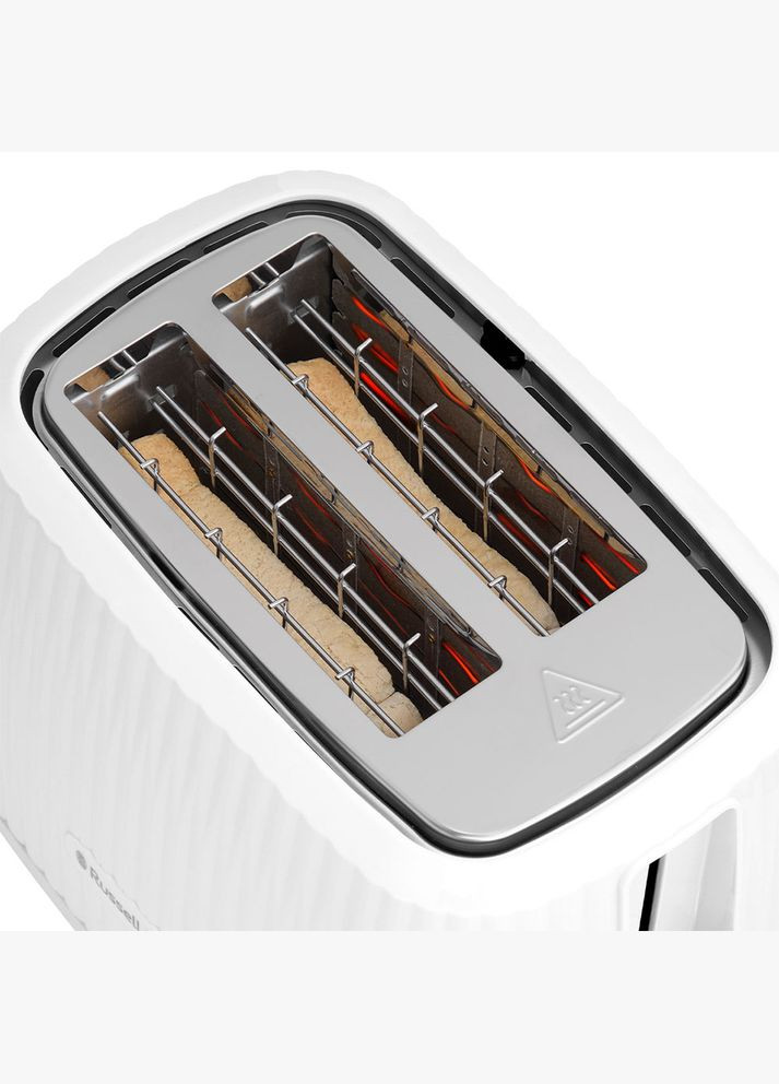 Тостер Eden 800Вт, пластик, підігрів, розморожування, білий Russell Hobbs (315435245)