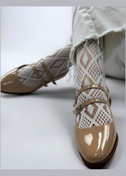 Жіночі балетки CHICLY | бежеві однотонні (297439089)