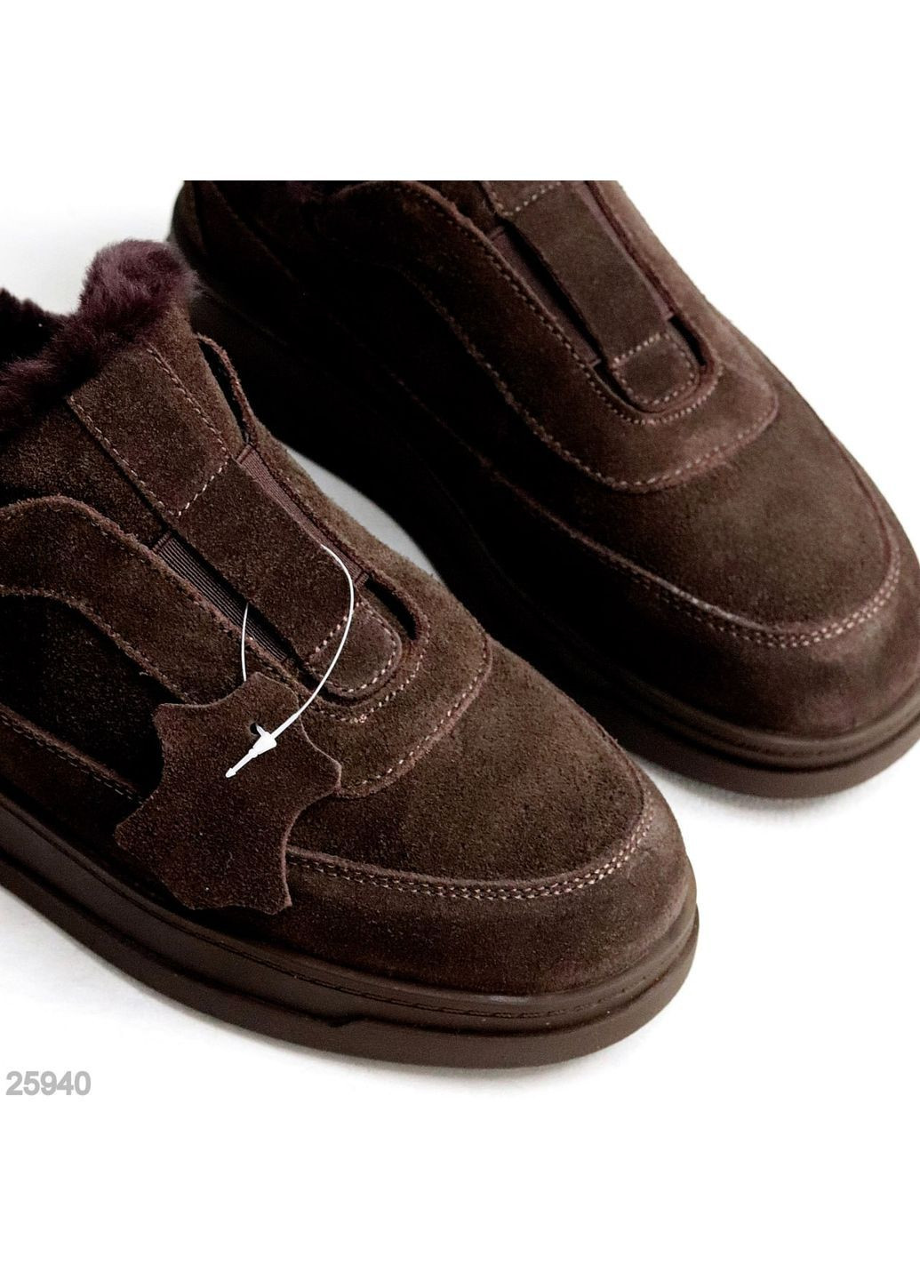 Зимние зимние ботинки No Brand из натуральной замши