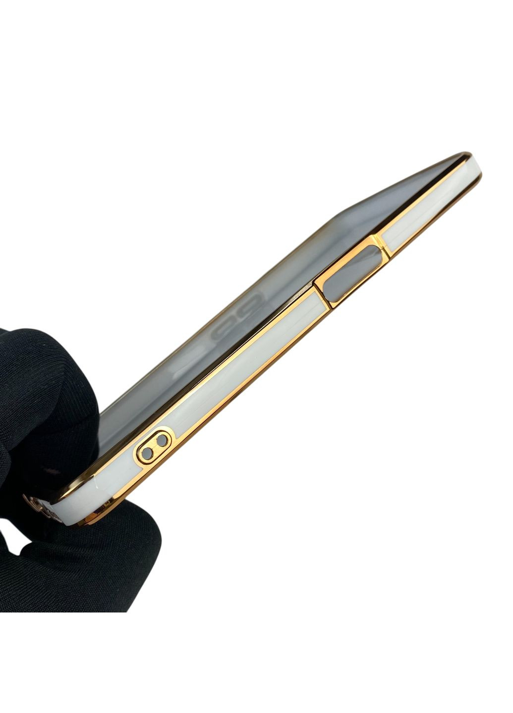 Чехол для C35 с кольцом MagSafe с золотой окантовкой на реалми с35 белый gs1 Realme (366233818)