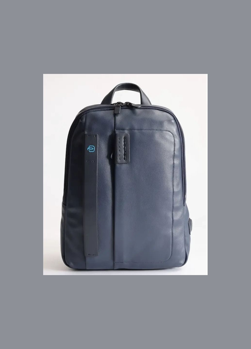рюкзак для ноутбука с диагональю экрана 15'' кожа цвет синий, для мужчин, для женщин Piquadro (315800222)