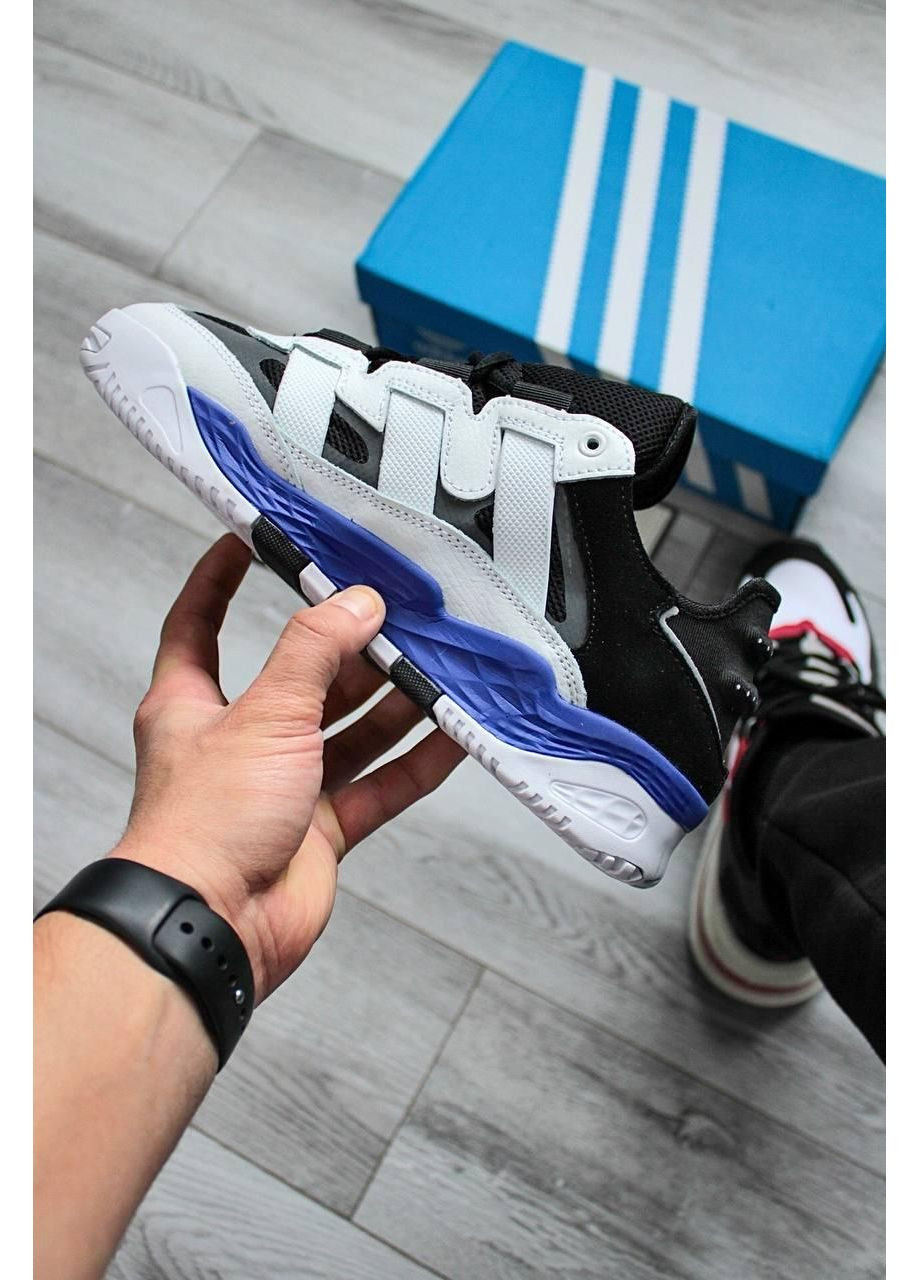 Білі Осінні кросівки чоловічі adidas niteball violet адідас найтбол No Brand