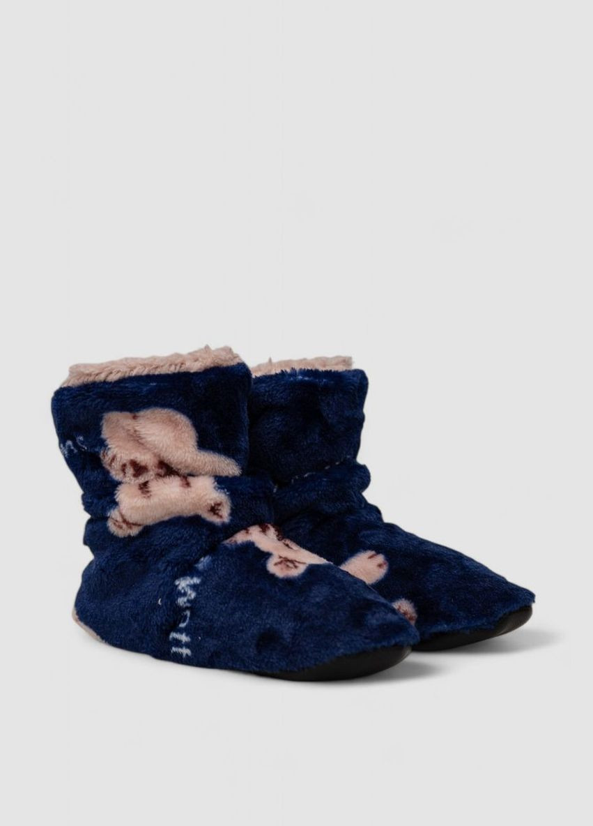 Тапочки-чобітки домашні плюшеві для дітей, колір сіро-червоний, 102R1003 Ager (315790365)