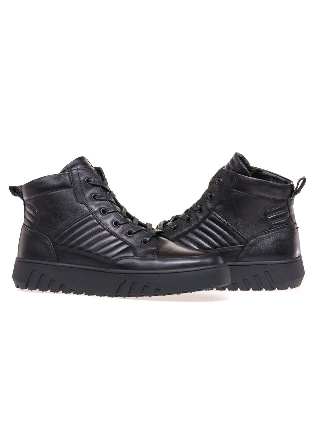 Черные зимние ботинки комфорт 1059-1/s-ow/black/lico Ikos