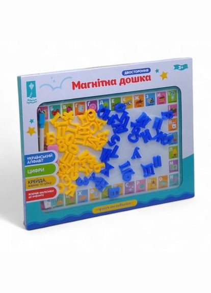Доска для рисования, двухсторонняя, магниты "Украинский алфавит" 43 х 34 см Країна іграшок (369785811)