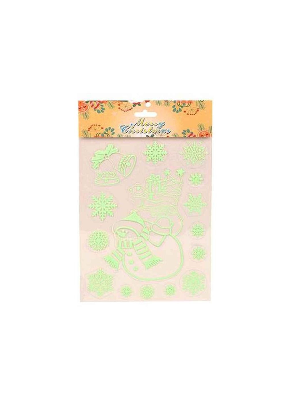 Наклейки для окон 16*25см Christmas R33929/7 ТМ Stenson (364208998)