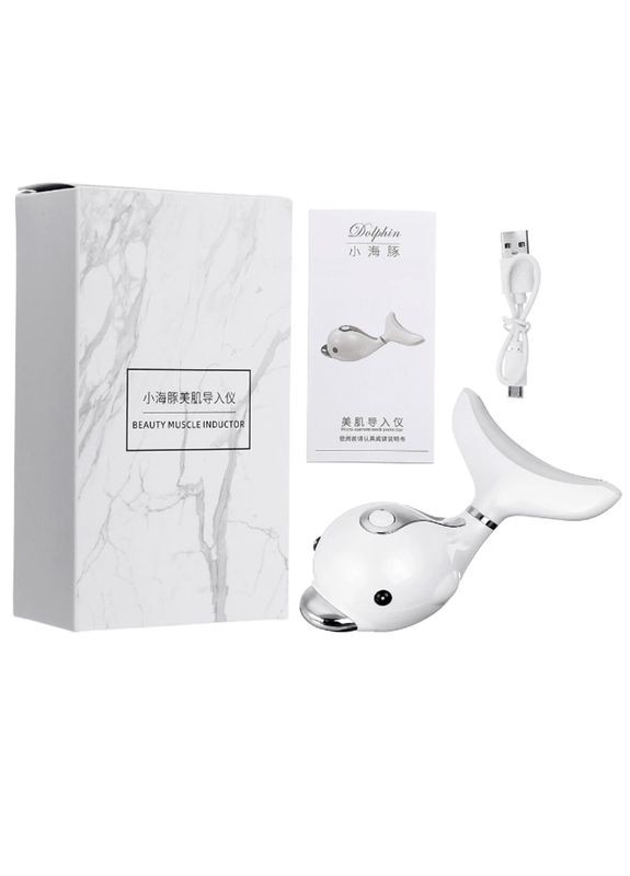 Вибромассажер для лица и шеи с LED-подсветкой и функцией нагрева Dolphin Beauter 25 BuyBeauty (329192011)