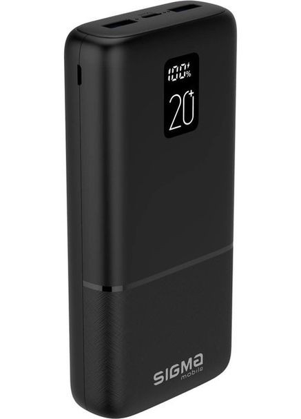 Павербанк Xpower SI20A2QL 20000 mAh внешний акб с дисплеем черный Sigma (293346549)