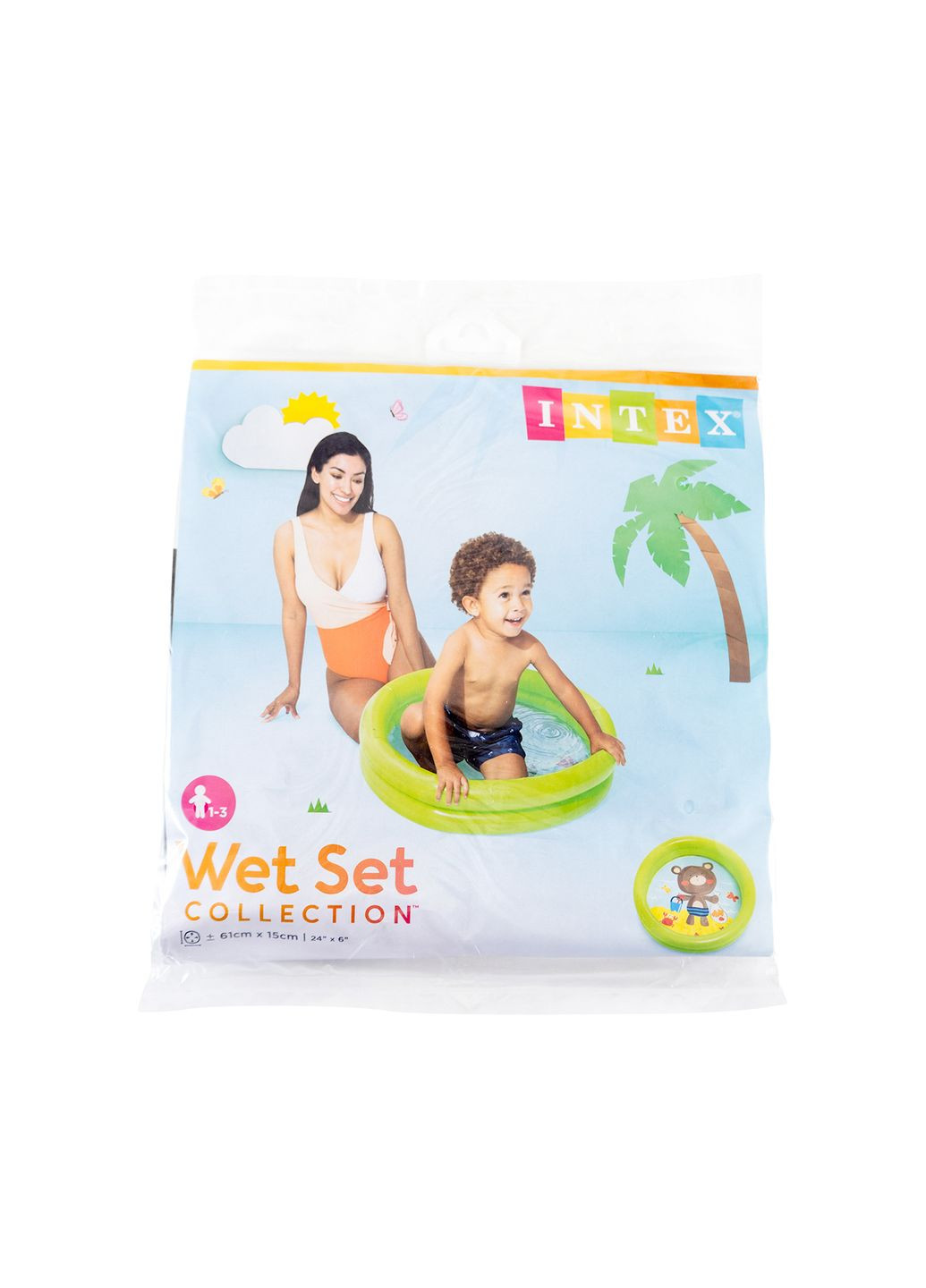 Дитячий надувний басейн колір різнокольоровий ЦБ-00122609 Intex (290663659)