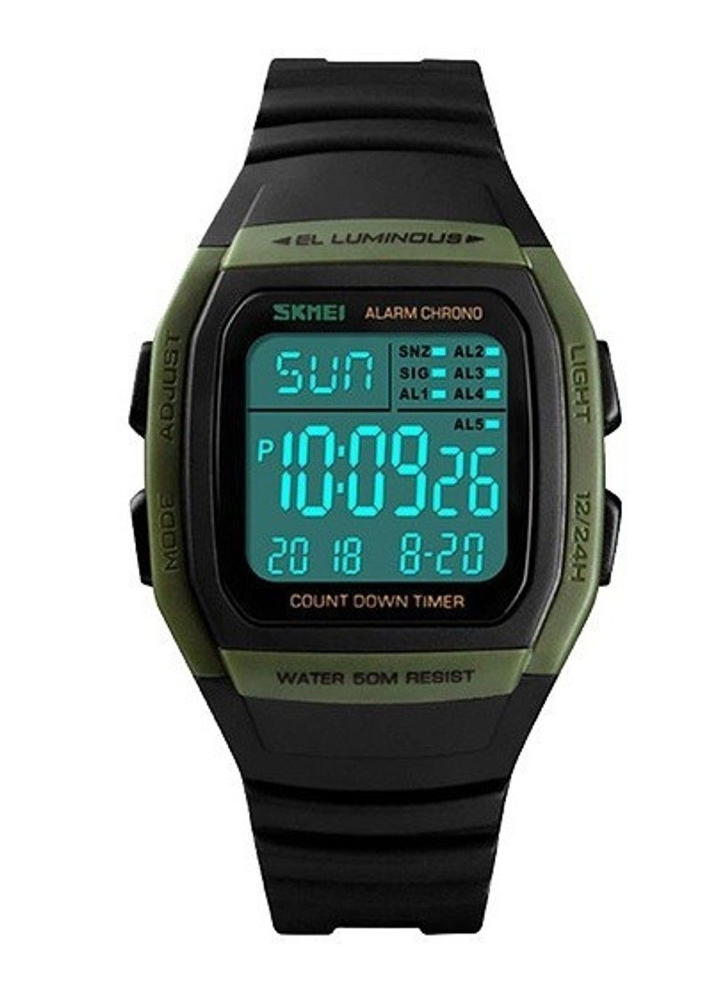 Мужские спортивные часы 1278 Зеленый Skmei (314483130)