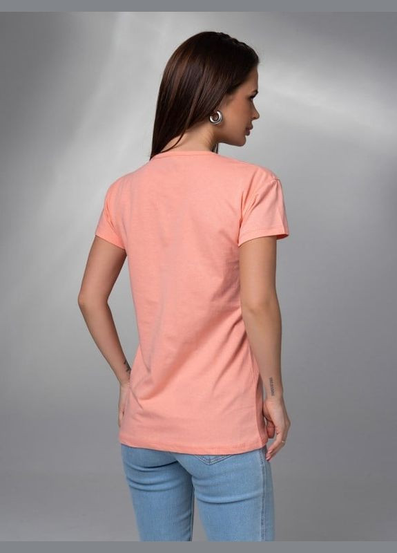 Персиковая летняя футболки Magnet WN20-598