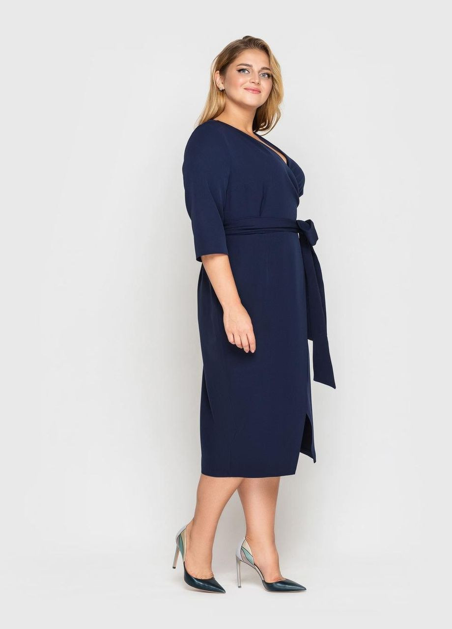 Синя ділова сукня жанін синій 0334 Vlavi