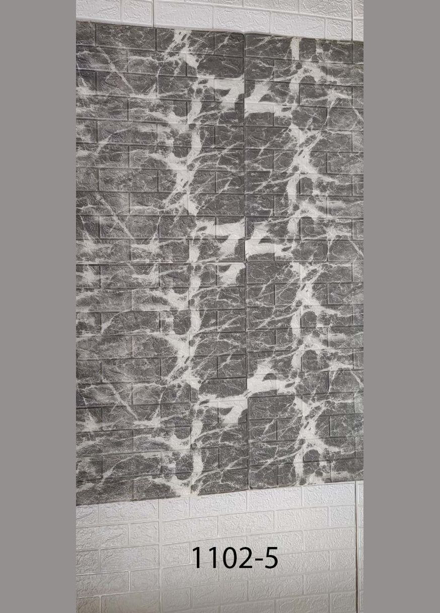 Самоклеющаяся декоративная 3D панель мрамор эспрессо в рулоне 700x3080x3 мм Loft Expert (300241544)