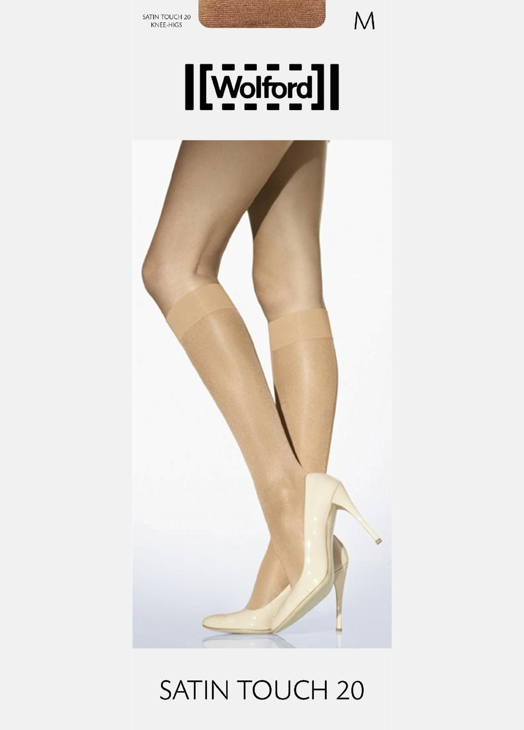 Гольфы женские Satin Touch 20 Knee Highs, Gobi, размер M Wolford (347018292)