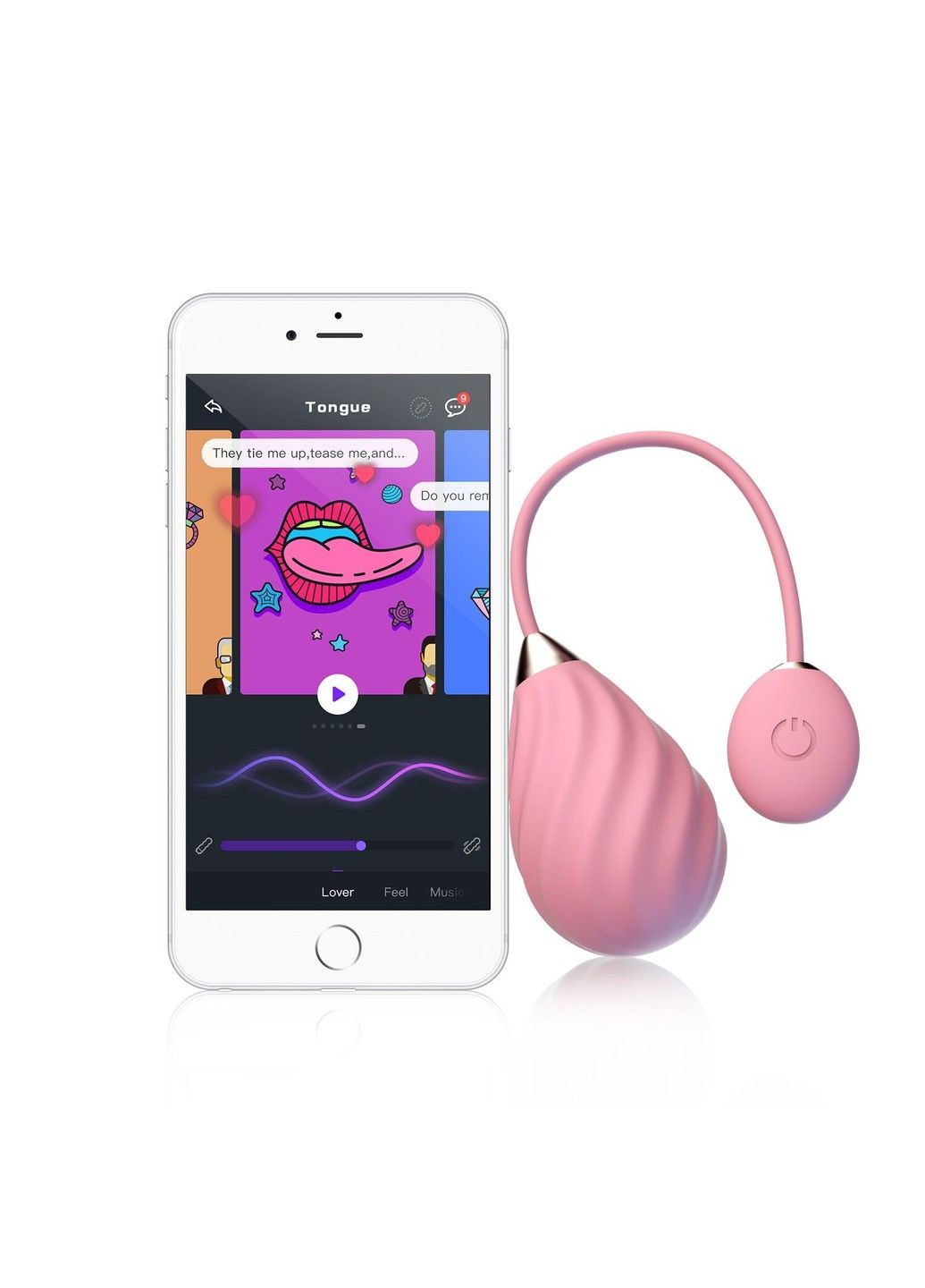 Смарт-виброяйцо Sundae Pink Magic Motion (316231759)