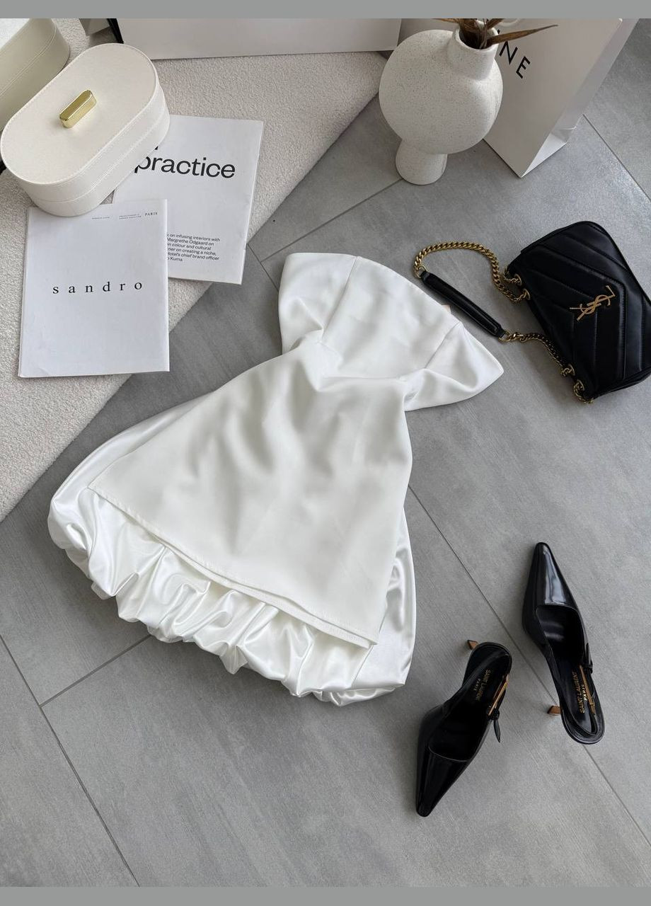 Вечірній костюм топ + спідниця, молочний, гарний та якісний, ідеально для особливих випадків No Brand 567-1 (326810786)