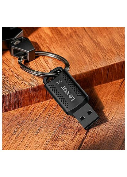 USB флеш накопитель (LJDV400064G-BNBNG) Lexar 64GB JumpDrive V400 Black USB 3.0 (366659212)