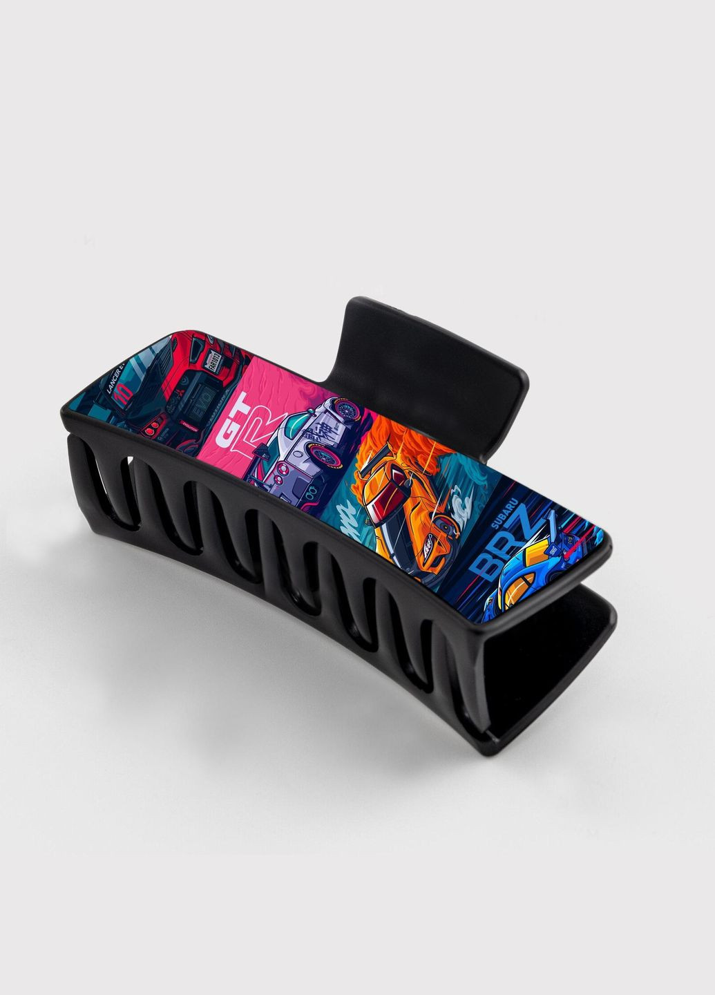 Заколка крабик для волос женская зажим шпилька ART #0014 черная No Brand (315631508)