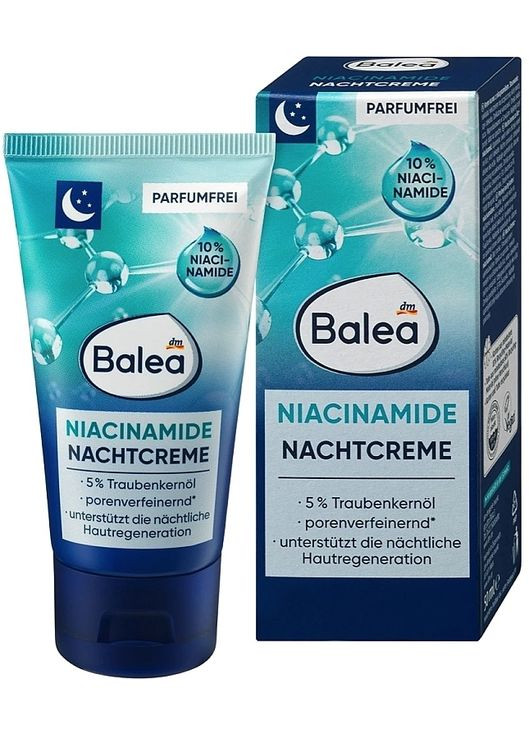 Ночной крем для лица с ниацинамидом Niacinamide Night Cream 50ml (1276836-139273) Balea (369797691)