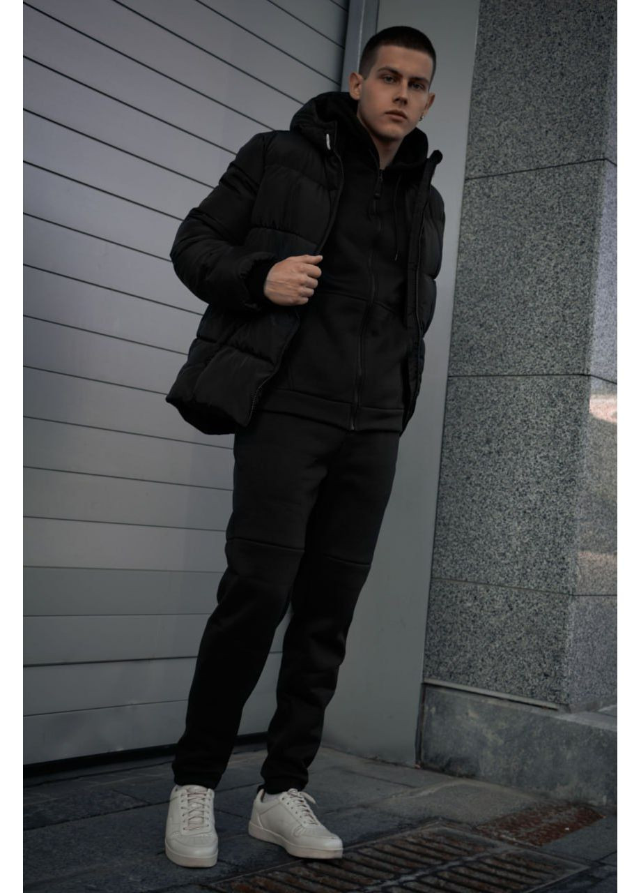 Черная зимняя куртка зимняя черная Luna