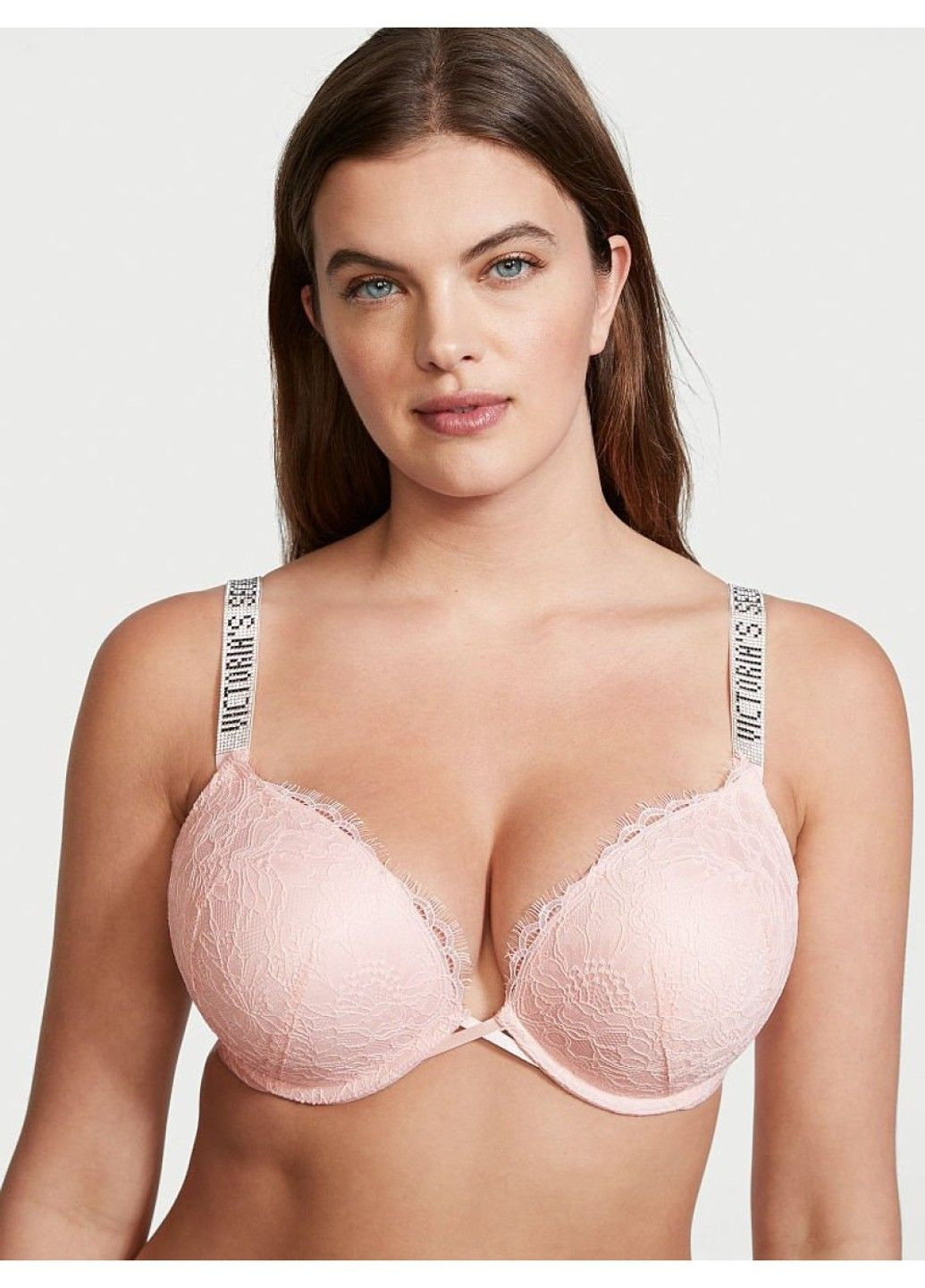 Рожевий бюстгальтер very sexy shiny strap add-2-cups pink Victoria's Secret