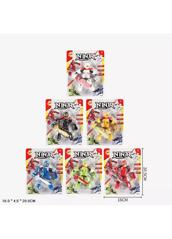 Ігрова фігурка воїн ніндзя Ninja Warrions F2010-8A в асортименті No Brand (362429281)
