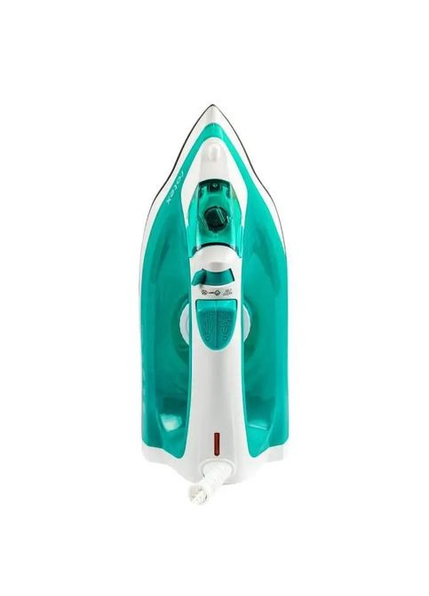 Гладильный утюг RIC21-N Super Glide Антипригарное покрытие 1600Вт Вертикальное отпаривание Бело-Зеленый Rotex (351361313)