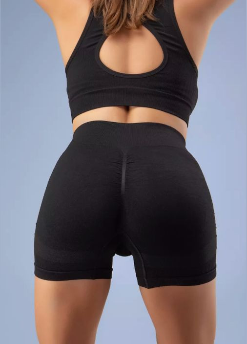 Спортивный женский костюм топ и шорты с пушап эффектом фитнес комплект для тренировок No Brand (329889569)