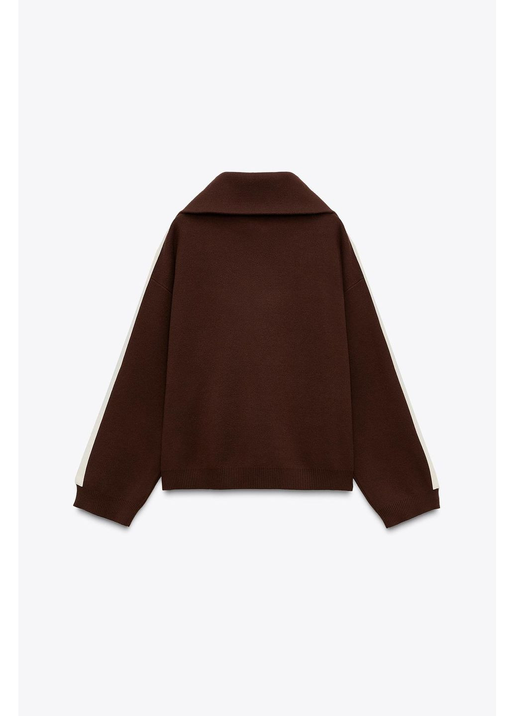 Коричневый демисезонный стильный трикотажный джемпер джемпер Zara трикотажний джемпер